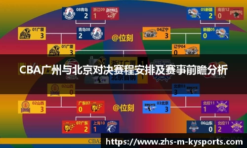 CBA广州与北京对决赛程安排及赛事前瞻分析
